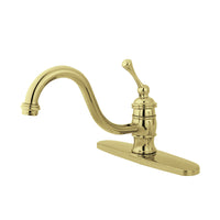 Thumbnail for Kingston Brass KB3572BLLS 8-Inch Centerset Kitchen Faucet, Polished Brass - BNGBath