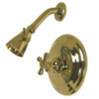Thumbnail for Kingston Brass KB3632AXSO Shower Only, Polished Brass - BNGBath