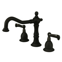 Thumbnail for Kingston Brass KS1975FL 8 in. Widespread Bathroom Faucet, Oil Rubbed Bronze - BNGBath