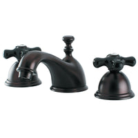 Thumbnail for Kingston Brass KS3965PKX Duchess Widespread Bathroom Faucet with Brass Pop-Up, Oil Rubbed Bronze - BNGBath