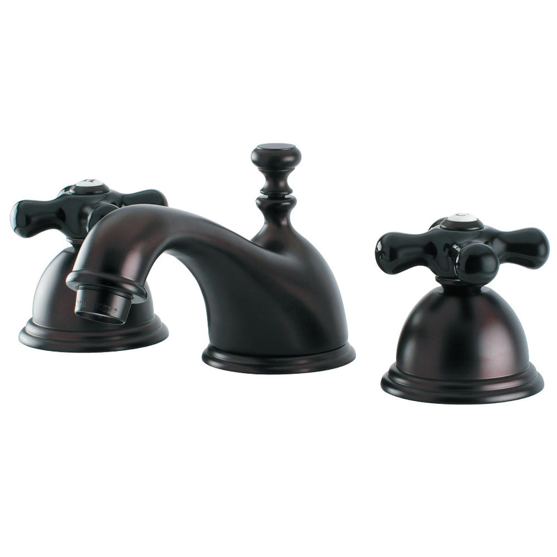 Kingston Brass KS3965PKX Duchess Widespread Bathroom Faucet with Brass Pop-Up, Oil Rubbed Bronze - BNGBath