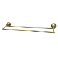 Thumbnail for Kingston Brass BAH821318SB Concord 18-Inch Double Towel Bar, Brushed Brass - BNGBath