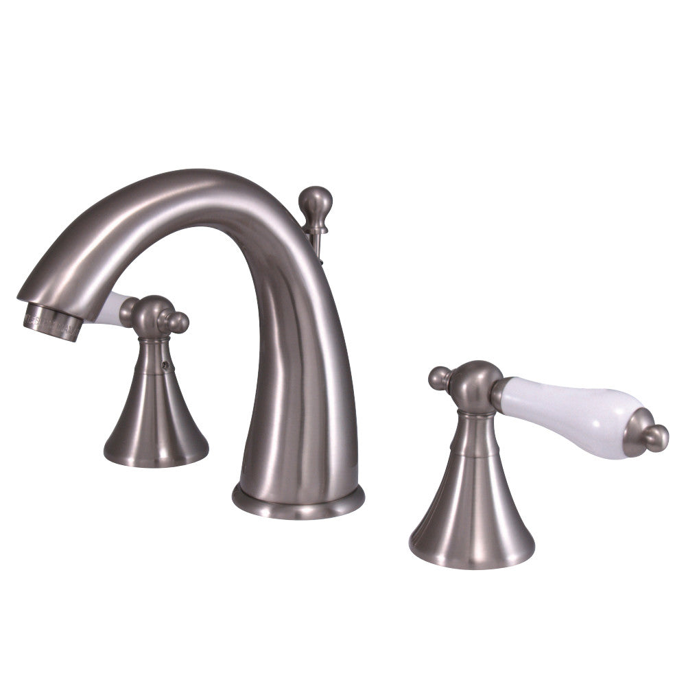 Kingston Brass KS2978PL 8 in. Widespread Bathroom Faucet, Brushed Nickel - BNGBath