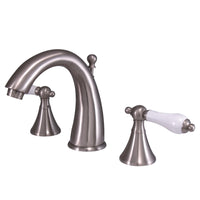 Thumbnail for Kingston Brass KS2978PL 8 in. Widespread Bathroom Faucet, Brushed Nickel - BNGBath
