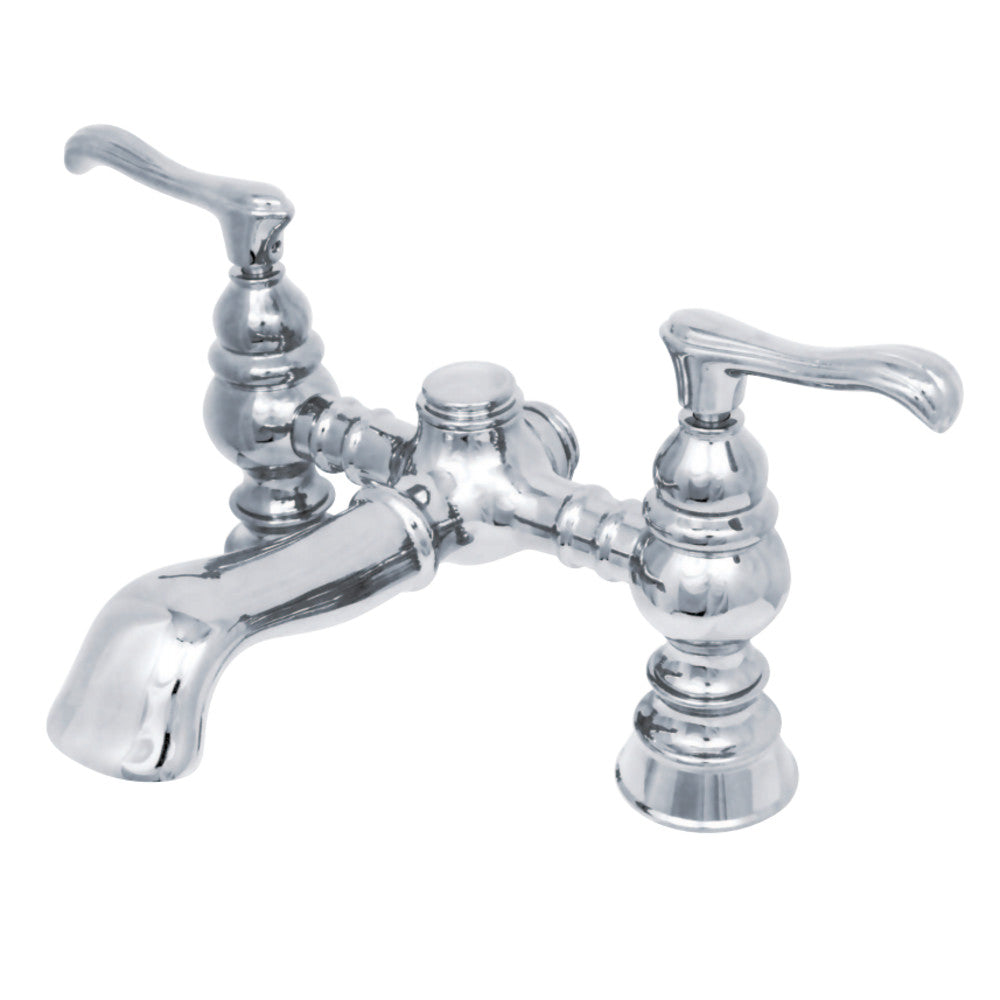 Kingston Brass CC1138T1 Vintage 7-Inch Deck Mount Tub Faucet, Polished Chrome - BNGBath