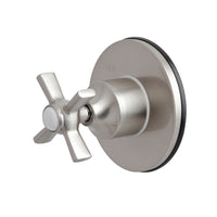 Thumbnail for Kingston Brass KS3038ZX 3-Way Diverter Valve with Trim Kit, Brushed Nickel - BNGBath