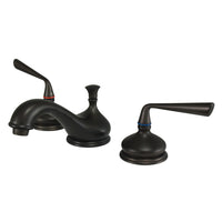 Thumbnail for Kingston Brass KS1165ZL 8 in. Widespread Bathroom Faucet, Oil Rubbed Bronze - BNGBath