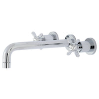 Thumbnail for Kingston Brass KS8021BEX Essex Two-Handle Wall Mount Tub Faucet, Polished Chrome - BNGBath