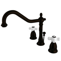 Thumbnail for Kingston Brass KS1995PX 8 in. Widespread Bathroom Faucet, Oil Rubbed Bronze - BNGBath