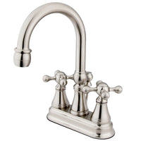 Thumbnail for Kingston Brass KS2618KX 4 in. Centerset Bathroom Faucet, Brushed Nickel - BNGBath