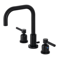 Thumbnail for Kingston Brass FSC8930DL Concord Widespread Bathroom Faucet with Brass Pop-Up, Matte Black - BNGBath