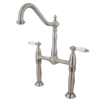 Thumbnail for Kingston Brass KS1078PL Vessel Sink Faucet, Brushed Nickel - BNGBath