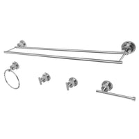 Thumbnail for Kingston Brass BAH8213478C Concord 5-Piece Bathroom Accessory Sets, Polished Chrome - BNGBath