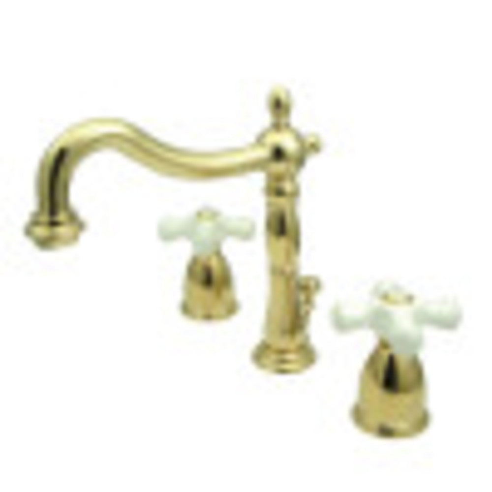 Kingston Brass KS1972PX 8 in. Widespread Bathroom Faucet, Polished Brass - BNGBath