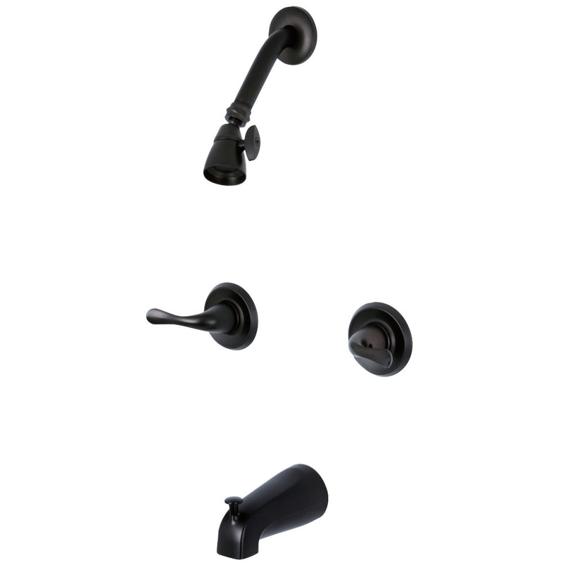 Kingston Brass KB2245YL Two Handle Tub Shower Fauce, Oil Rubbed Bronze - BNGBath