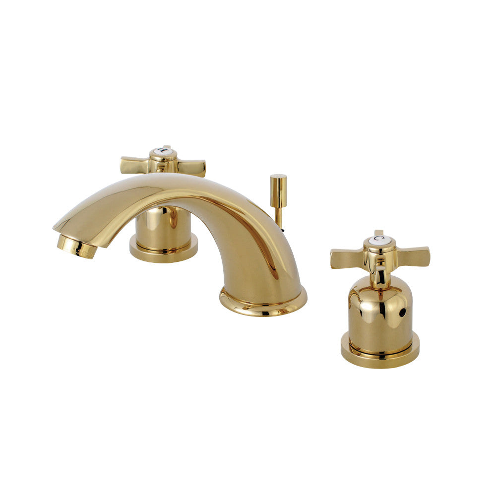 Kingston Brass KB8962ZX 8 in. Widespread Bathroom Faucet, Polished Brass - BNGBath