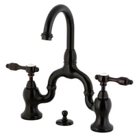 Thumbnail for Kingston Brass KS7995TAL Bridge Bathroom Faucet, Oil Rubbed Bronze - BNGBath