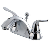 Thumbnail for Kingston Brass KB2621YL 4 in. Centerset Bathroom Faucet, Polished Chrome - BNGBath