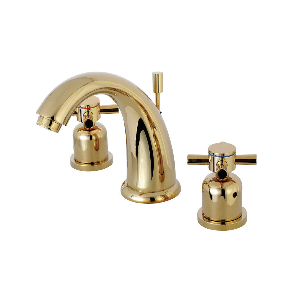 Kingston Brass KB8982DX 8 in. Widespread Bathroom Faucet, Polished Brass - BNGBath