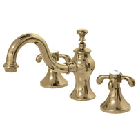 Thumbnail for Kingston Brass KC7162TX 8 in. Widespread Bathroom Faucet, Polished Brass - BNGBath
