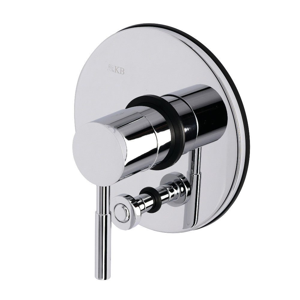 Kingston Brass KB86910DLLST Pressure Balance Valve Trim Only Without Shower and Tub Spout, Polished Chrome, Polished Chrome - BNGBath
