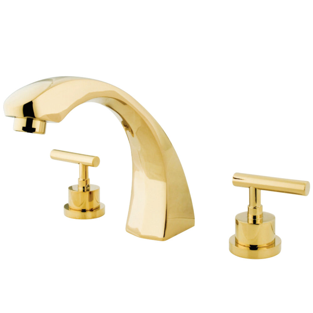 Kingston Brass KS4362CML Manhattan Roman Tub Faucet, Polished Brass - BNGBath