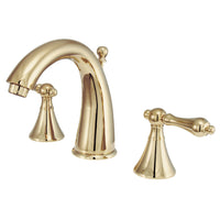 Thumbnail for Kingston Brass KS2972AL 8 in. Widespread Bathroom Faucet, Polished Brass - BNGBath