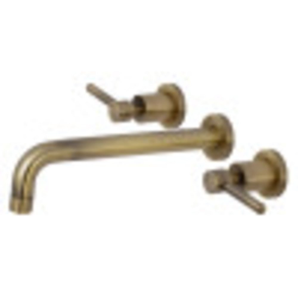 Kingston Brass KS8023DL Concord Two-Handle Wall Mount Tub Faucet, Antique Brass - BNGBath