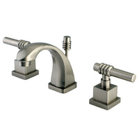 Thumbnail for Kingston Brass KS4948QL Milano Widespread Bathroom Faucet, Brushed Nickel - BNGBath