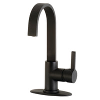 Thumbnail for Kingston Brass LS8610CTL Continental One-Handle 1-Hole Deck Mounted Bar Faucet, Matte Black - BNGBath