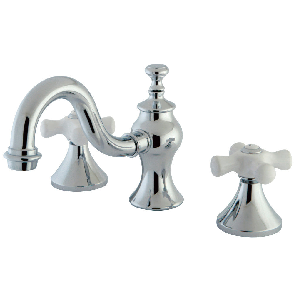 Kingston Brass KC7161PX 8 in. Widespread Bathroom Faucet, Polished Chrome - BNGBath