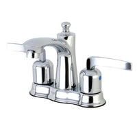 Thumbnail for Kingston Brass FB7611EFL 4 in. Centerset Bathroom Faucet, Polished Chrome - BNGBath