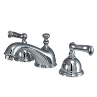 Thumbnail for Kingston Brass KS3961FL 8 in. Widespread Bathroom Faucet, Polished Chrome - BNGBath