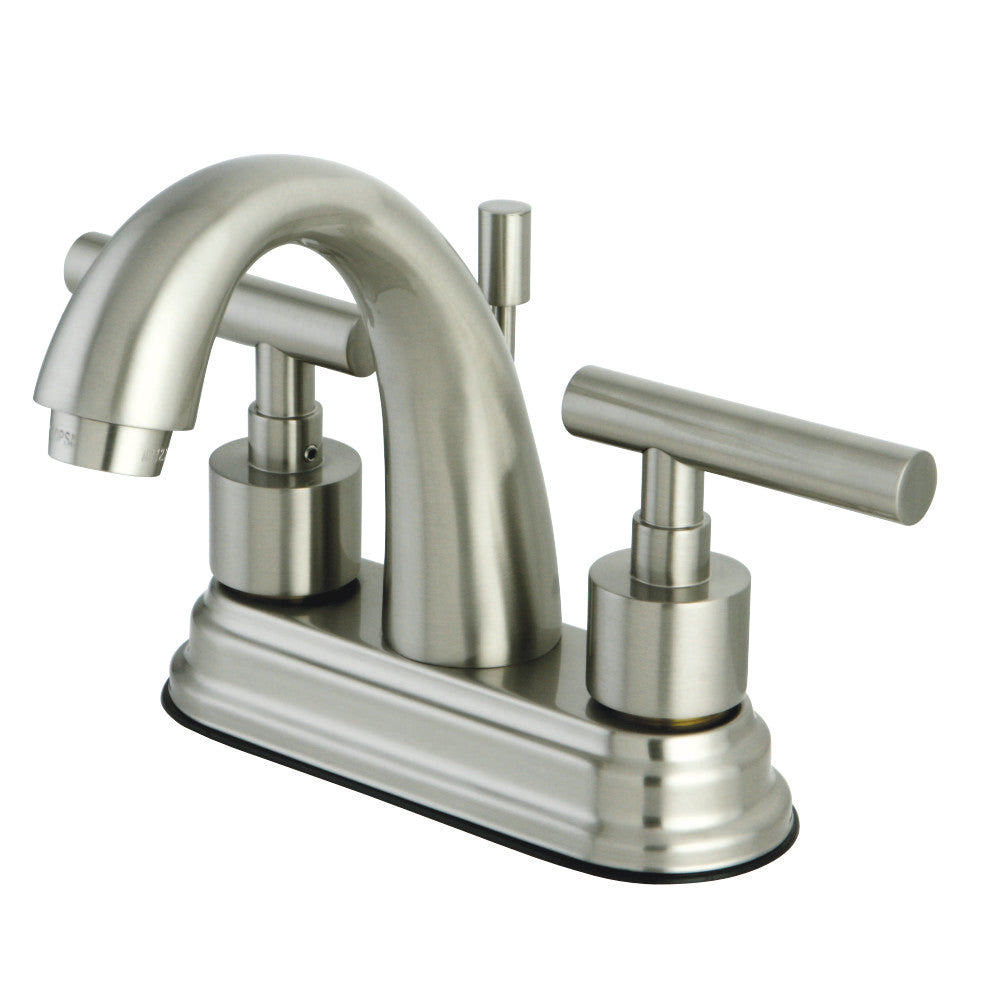 Kingston Brass KS8618CML 4 in. Centerset Bathroom Faucet, Brushed Nickel - BNGBath