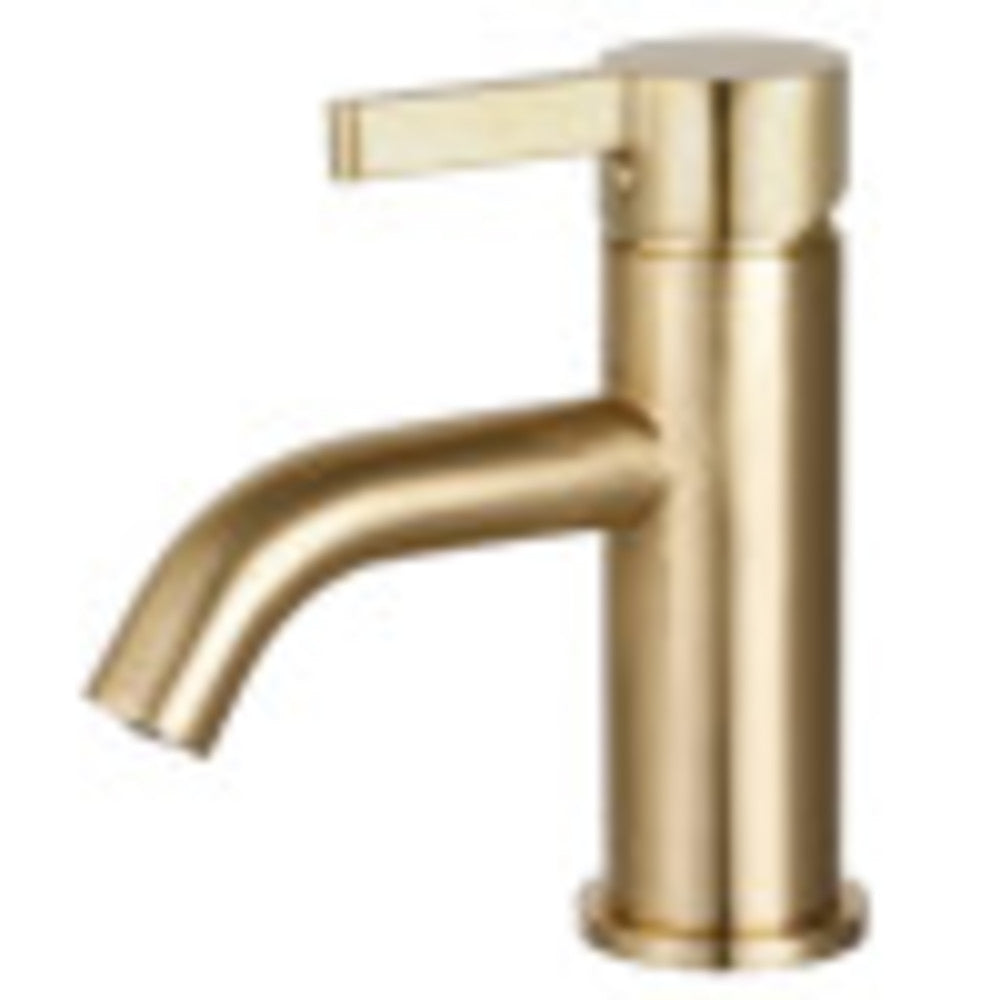 Fauceture LS8223CTL Continental Single-Handle Bathroom Faucet with Push Pop-Up, Brushed Brass - BNGBath