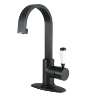 Thumbnail for Fauceture LS8210DPL Paris Single-Handle Bathroom Faucet with Deck Plate & Drain, Matte Black - BNGBath