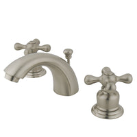 Thumbnail for Kingston Brass GKB948AX Mini-Widespread Bathroom Faucet, Brushed Nickel - BNGBath