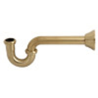 Thumbnail for Kingston Brass CC2187 Vintage 1-1/4-Inch Decor P-Trap, Brushed Brass - BNGBath