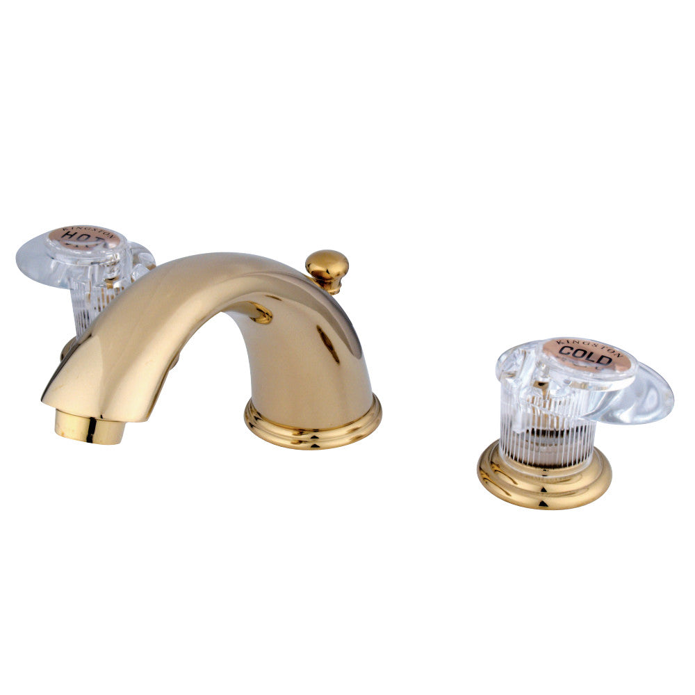 Kingston Brass GKB962ALL Widespread Bathroom Faucet, Polished Brass - BNGBath