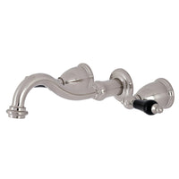 Thumbnail for Kingston Brass KS3128PKL Duchess Two-Handle Wall Mount Bathroom Faucet, Brushed Nickel - BNGBath