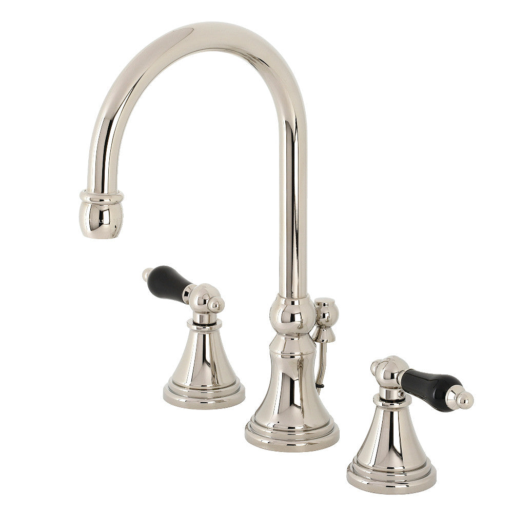 Kingston Brass KS2986PKL Duchess Widespread Bathroom Faucet with Brass Pop-Up, Polished Nickel - BNGBath