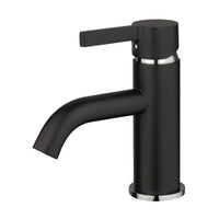 Thumbnail for Fauceture LS8227CTL Continental Single-Handle Bathroom Faucet with Push Pop-Up, Matte Black/Polished Chrome - BNGBath
