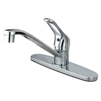 Thumbnail for Kingston Brass KB561 Single-Handle Centerset Kitchen Faucet, Polished Chrome - BNGBath