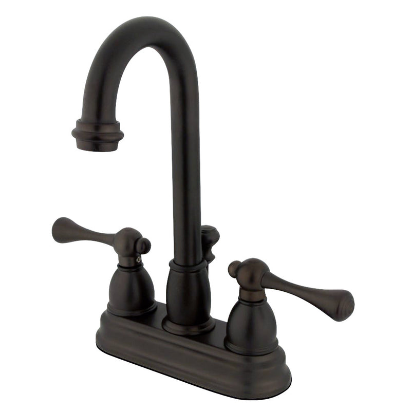 Kingston Brass KB3615BL 4 in. Centerset Bathroom Faucet, Oil Rubbed Bronze - BNGBath