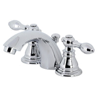 Thumbnail for Kingston Brass KB951ACL American Classic Mini-Widespread Bathroom Faucet with Plastic Pop-Up, Polished Chrome - BNGBath