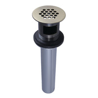 Thumbnail for Kingston Brass KB5003 Grid Drain with Overflow, Antique Brass - BNGBath