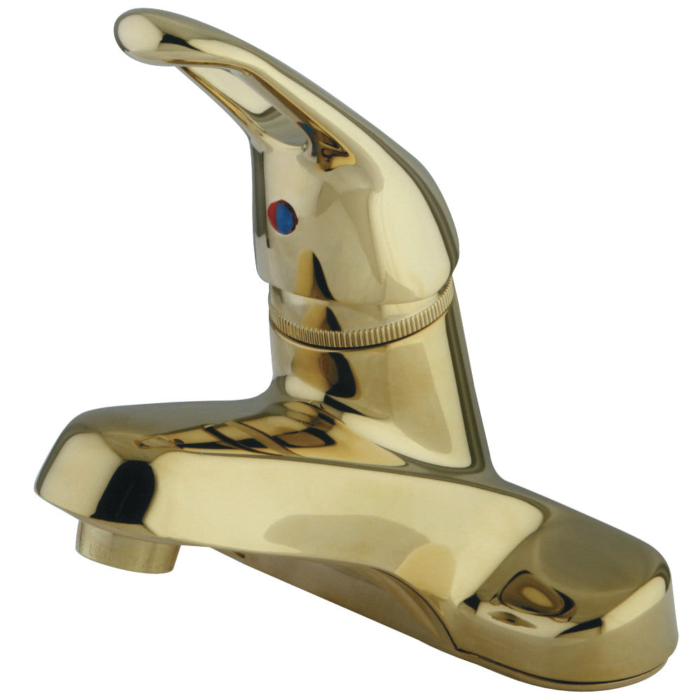 Kingston Brass GKB512LP Single-Handle 4 in. Centerset Bathroom Faucet, Polished Brass - BNGBath