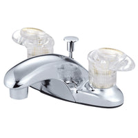 Thumbnail for Kingston Brass KB6151 4 in. Centerset Bathroom Faucet, Polished Chrome - BNGBath