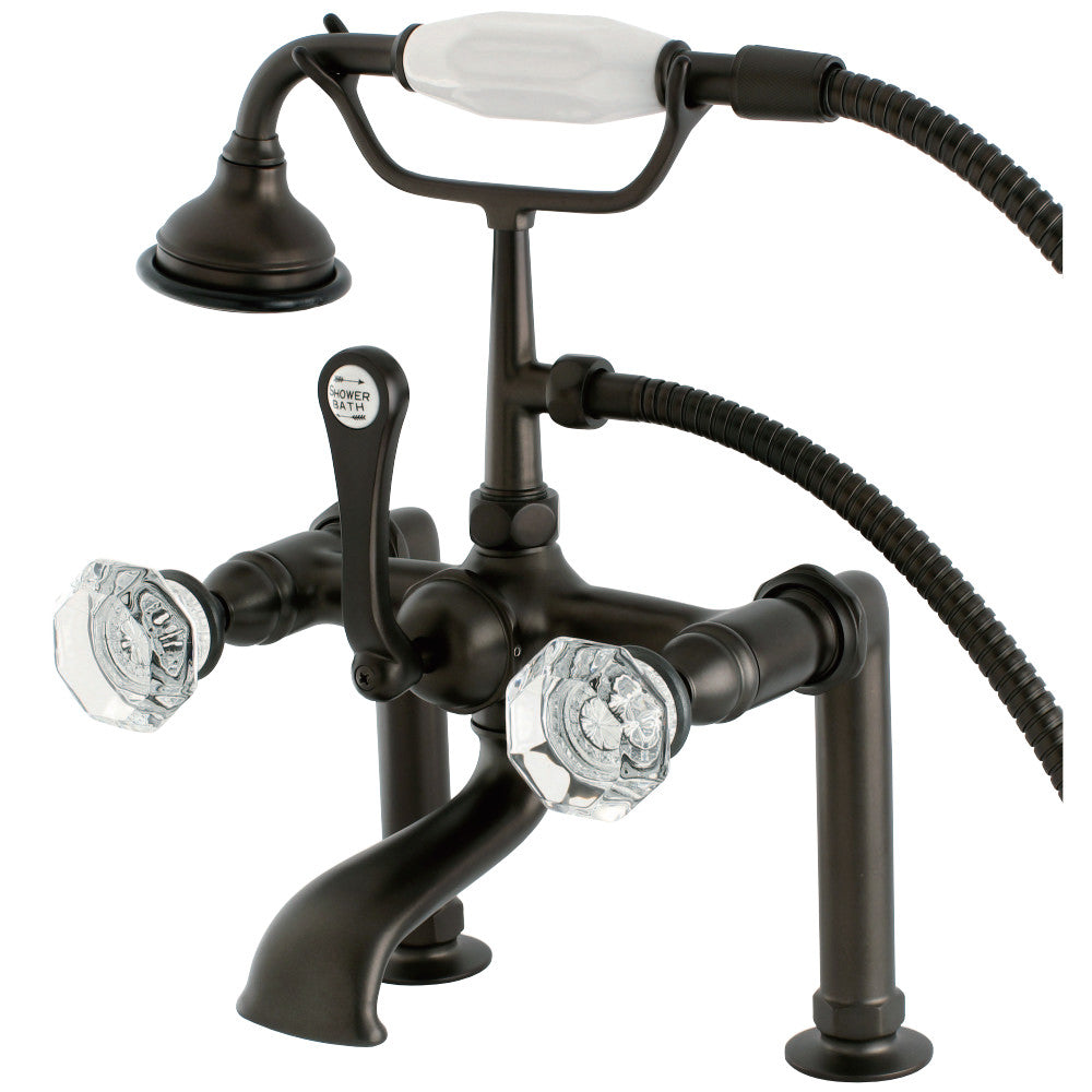 Aqua Vintage AE103T5WCL Celebrity Deck Mount Clawfoot Tub Faucet, Oil Rubbed Bronze - BNGBath
