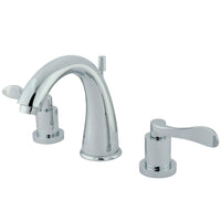 Thumbnail for Kingston Brass KS2961DFL 8 in. Widespread Bathroom Faucet, Polished Chrome - BNGBath